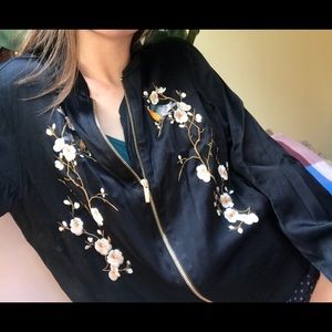 Floral Silk Jacket
